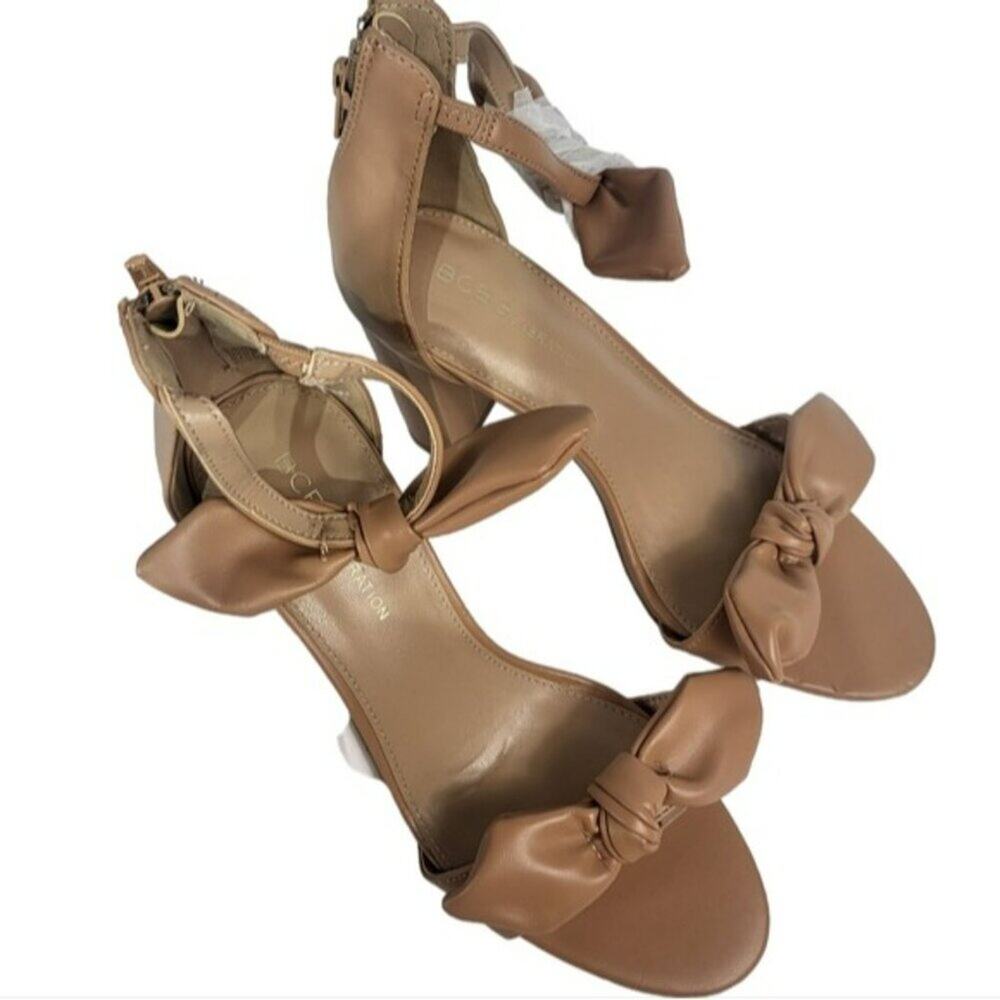 BCBGeneratiom Batani Block Heel Sandal Tan 6.5 - Picture 8 of 9